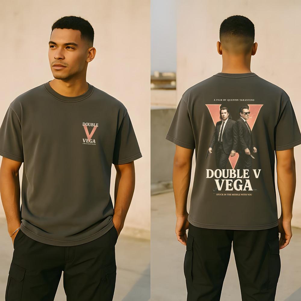 Quentin Tarantino Tshirt Double D Vega Tee  Pulp Fiction Reservoir Dogs Unisex T-Shirt S