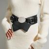Womens Cummerbundle Cipri Waist Belt Oval Metal Buckle Accessories Clothing