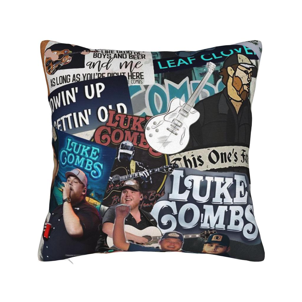 Decorative Pillowcases  Lukes Combs Tour  Merchandise Home  Pillow Case Cover Square Multiple Sizes