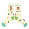 Cute Striped Apple Teddy Bear Mid-calf Cotton Socks - Pile-style Winter/spring Children's Cartoon Sports Socks
