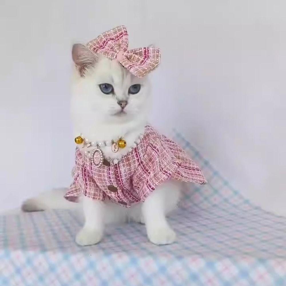Breathable Pet Princess Dress Soft Cat Skirt Pet Apparel Pet Clothes  for Kittens Puppy