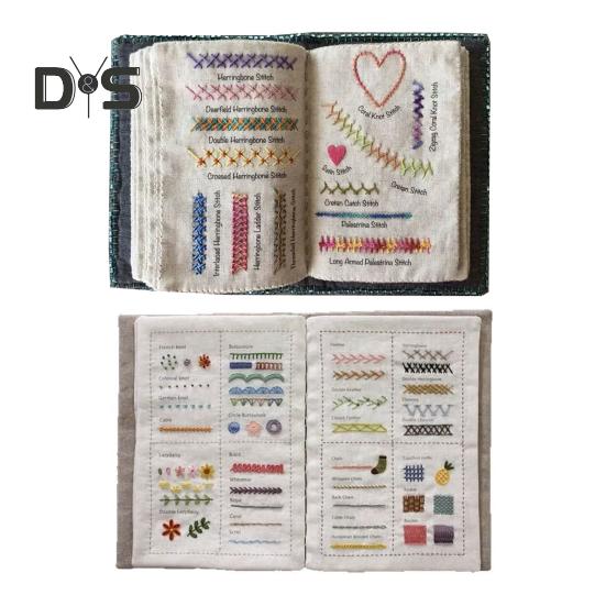 Embroidery Stitch Book DIY Stitch Book Beginners Adults Sewing Book Needlework Stitch Manual Gift for Sewing Embroidery Lovers