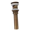 Antique Brass Sink Drain Brass Material Sink Drain Stopper Vintage Vessel Sink Drain  For Bathroom