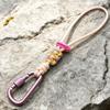 Braided Rope Water Bottle Lanyard Zinc Zinc Alloy Carabiner Hook Essential Key Chain Lanyard  Mountaineering