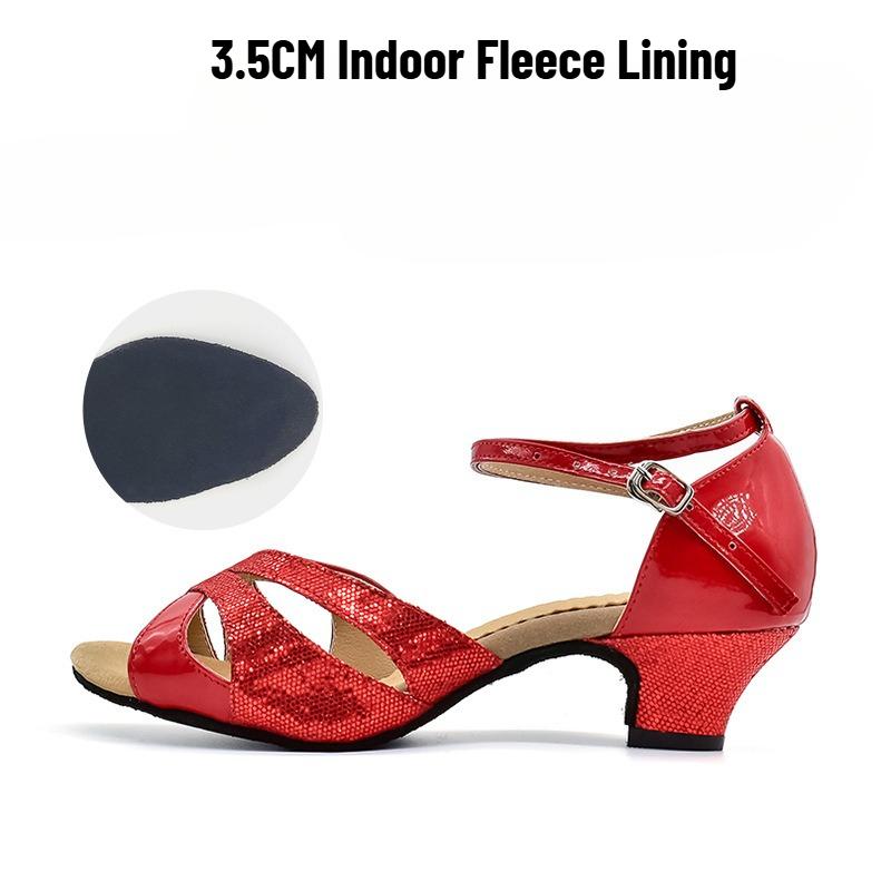 Women's Dance Shoes Adult Ballroom Dance Shoes Modern Cha-Cha Shoes