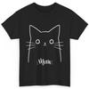 Minimalist Cat Meow T Shirt Just a Meow Tee