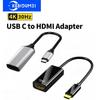USB C Type C To HDMI-compatible USBC To HD-MI Video Cable Type-C To HD TV Display Adapter USB3.1 4K 30Hz Converter for MacBook Laptop