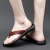 Mens Flip Flops Summer Beach Sandals Breathable Slippers for Man Non-Slip Cool Flats Outdoor Casual Shoes Lightweight Half Drag