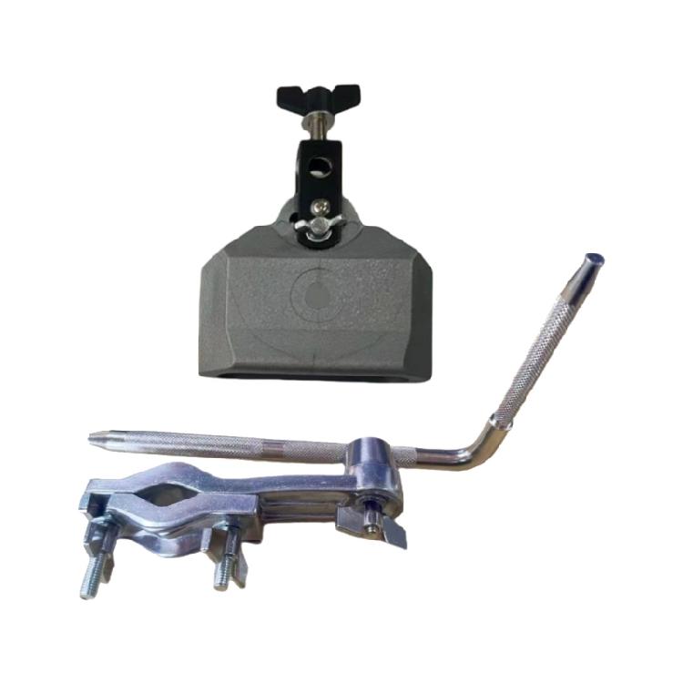 Cowbell Holder Clamp Support Metal Stand Adjustable Cowbell Holder Connector Cattle Bell Percussion Instrument Accessory