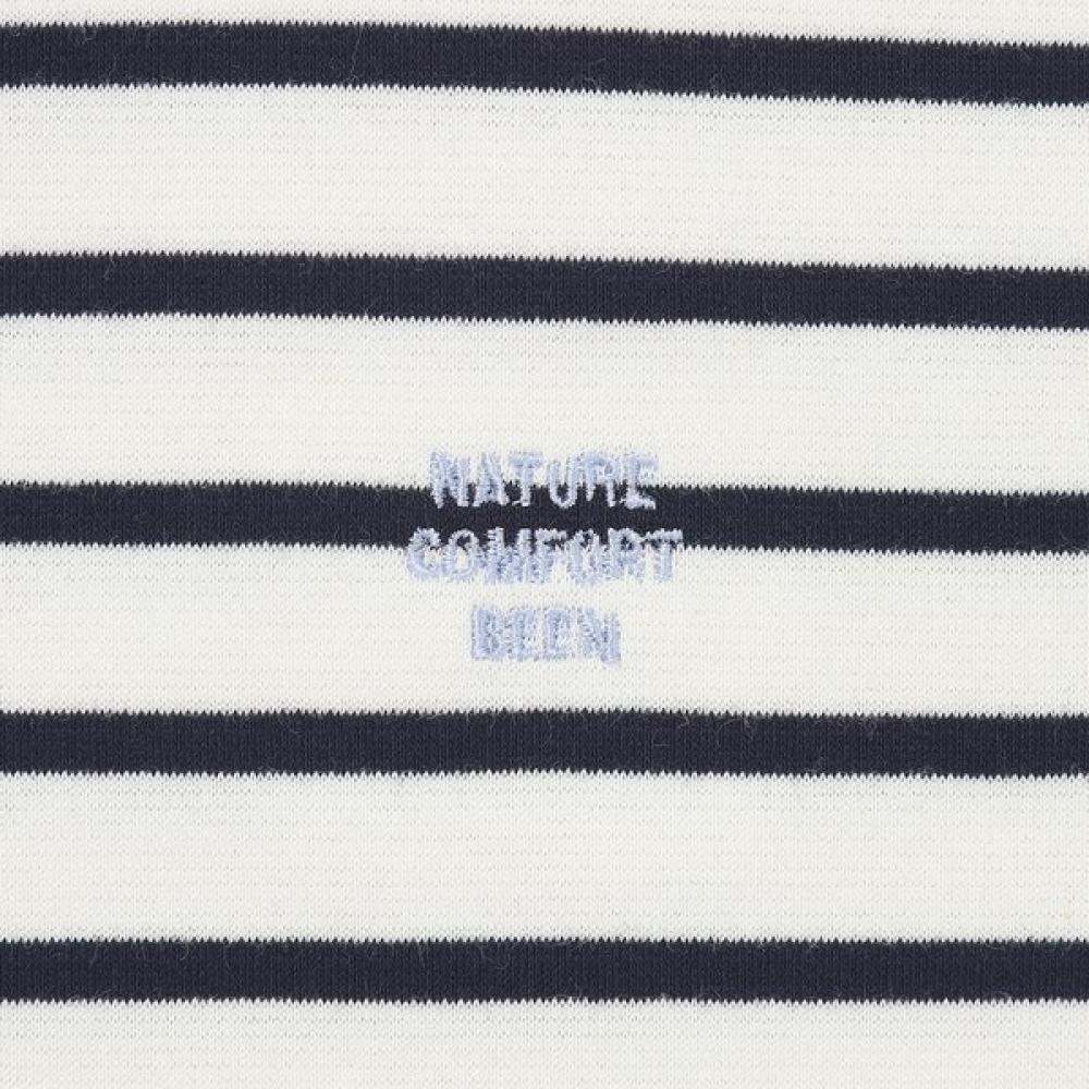 The Coffee Bean   Tea Leaf Navy STripe Long Sleeve T shirT ba13Ts02nv