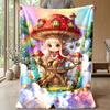 Fairy Mushroom Home Theme blanket Lightweight Warm Flannel Blanket Decorative Throw Blanket for Home Decoration