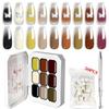 Sponge pentru Nail Art Foarte Saturat Gel cu Pigment Culoare 4/9/12 Culori pentru Unghii DIY Nail Art