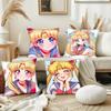 1pc Sailor Moon Pillow Case Square Bedroom Sofa Leisure Comfort Cushion Car Living Room Home Decoration