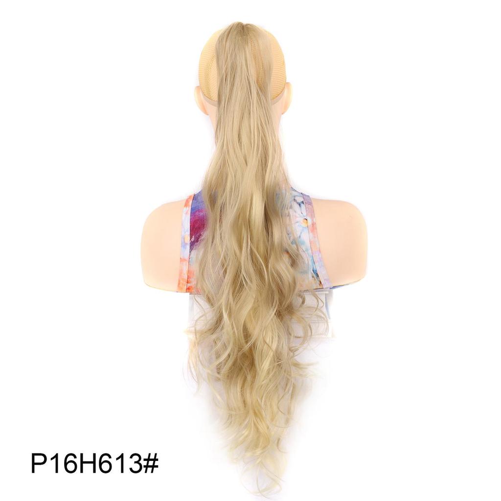 32 Zoll Langes Welliges Pferdeschwanz-Haarteil Flexibles Umwickelbares Pferdeschwanz-Haarteil für Damen Natürliches Aussehen Synthetisches Haar-Add-On