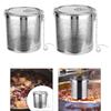 Seasoning Filter Brewing with Chain Hook Loose Leaf Tea Steeper Teaware Tea Filter Spice Stainless Steel Seasoning Strainer