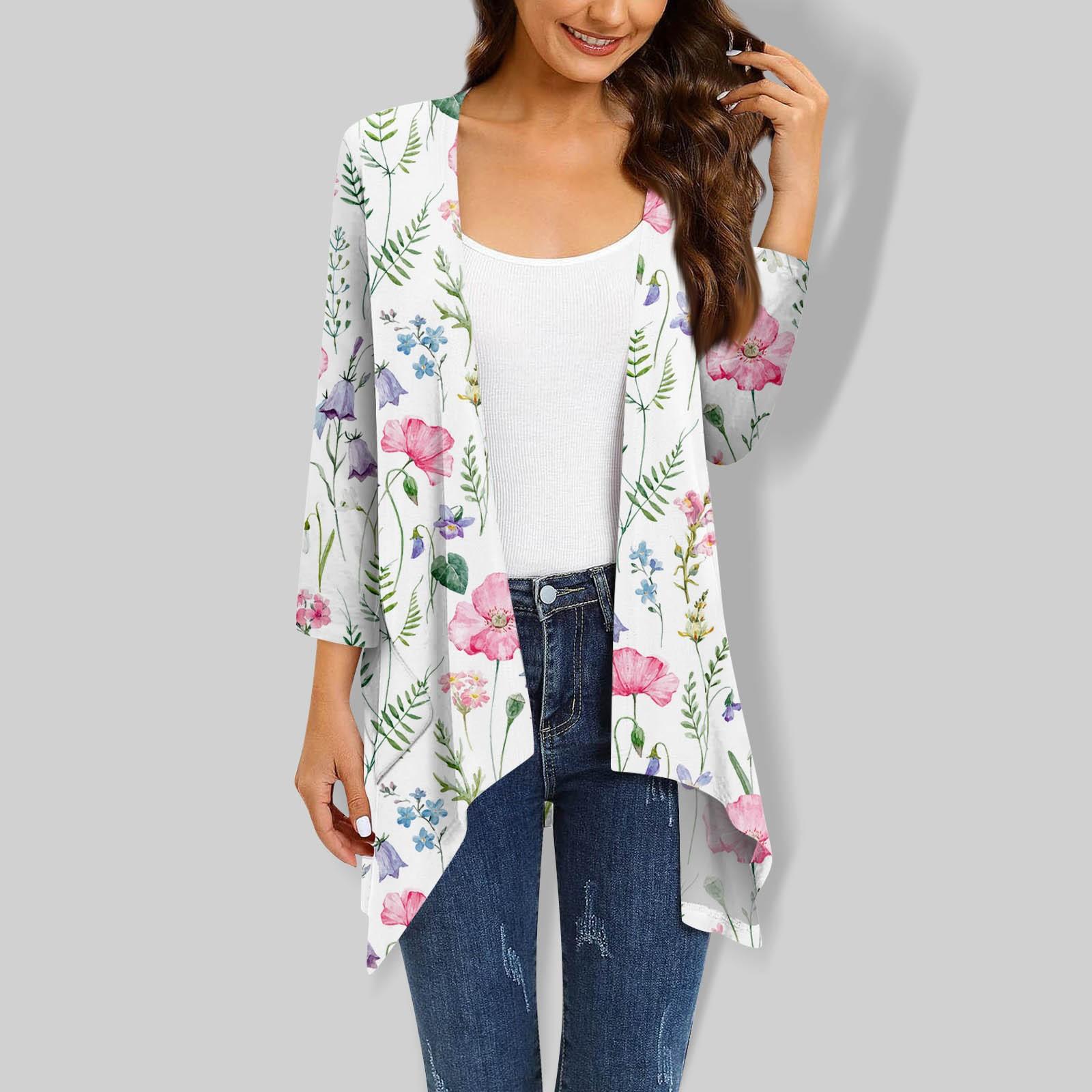 Женский кардиган неправильной формы с принтом — фото 8