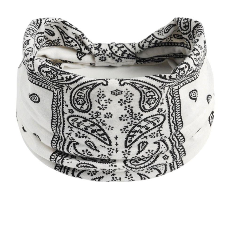 Boho Yoga Head Wrap Cashew Prints Hairbands Fashion Headwear Women Girl