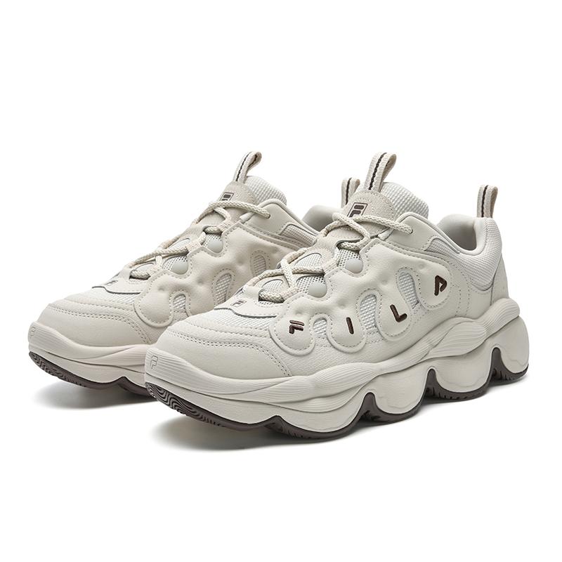 Fila Pease Fashionable Personality Retro Modern Sports Casual Comfortable Low-Top Lifestyle Shoes Men sneakers White Gray F12M541114FWF