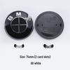 BMW Anniversary Edition Front & Rear Emblems: 82mm Rear in Blue & White, 74mm Front with Black Background.