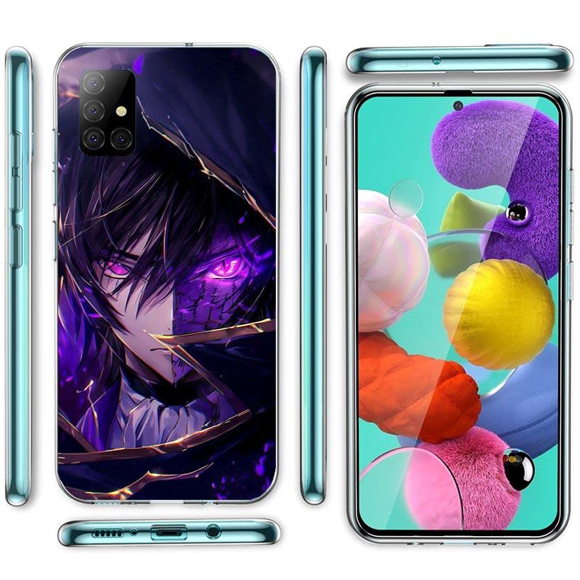 Code Geass Anime Phone Case For Samsung Galaxy A12 A52S A42 A32 A22 A51 A50 Note 20 Ultra 10 S10 Plus A71 A70 A31 A30 A10S Galax