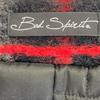 BAD SPIRIT Grey Wool Zip Quilted Double Breasted Gilet Coat Coat S Grey Black Red CheckUsed