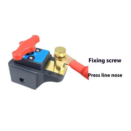 Battery Disconnect Isolator Switch 12-24V Universal Heavy Duty Brass Energy Saving Power Off Switch Smart Car Battery Disconnect Switch