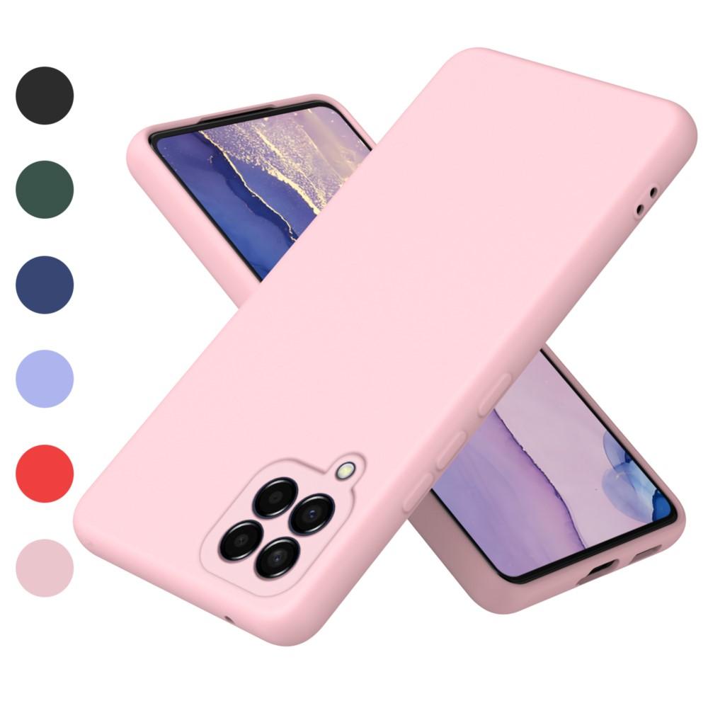 Luksusowe etui na telefon Samsung M33 5G z płynnego silikonu Fundas dla Galaxy M33 5G Global z osłoną ochronną kamery 8,4 mm