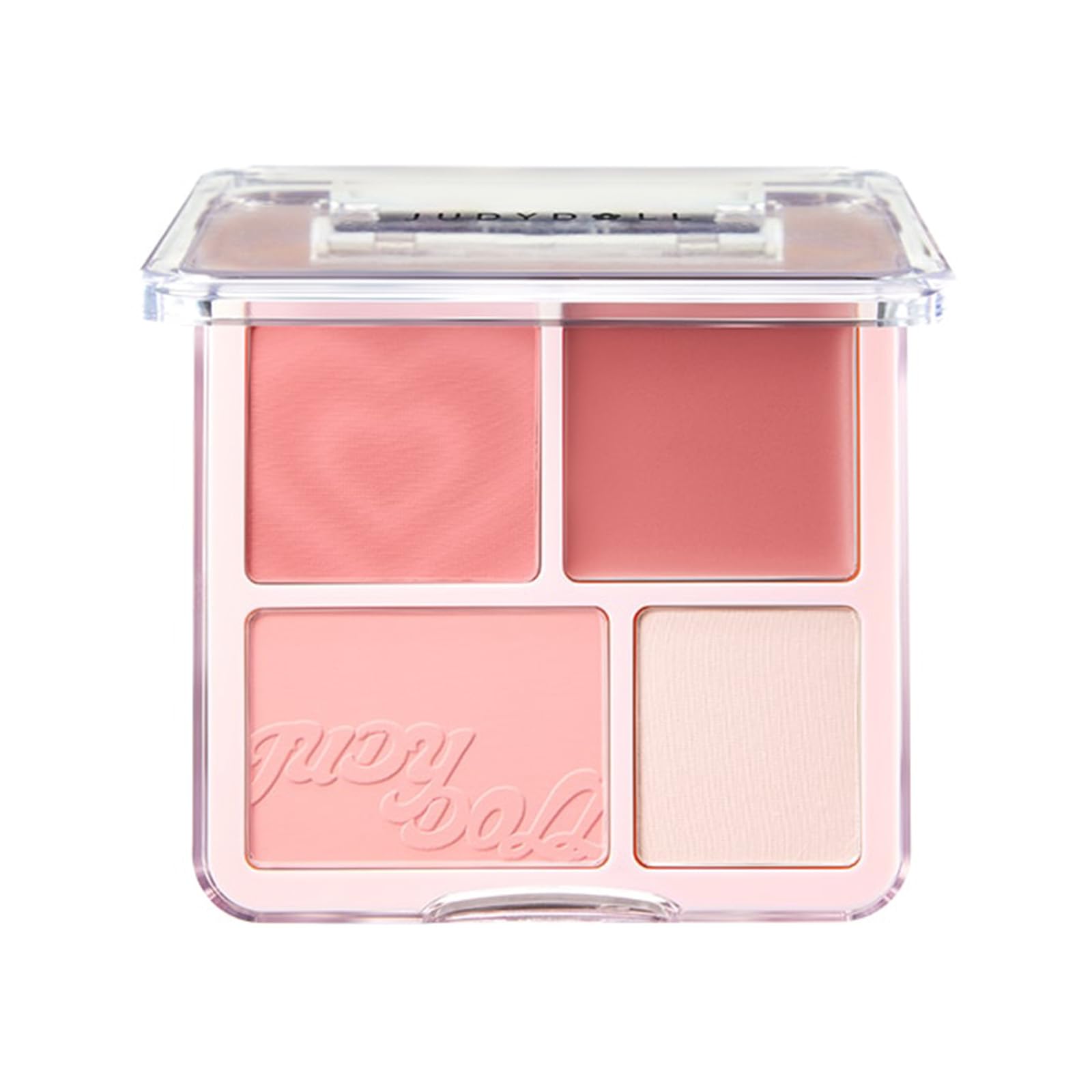 Палетка румян Judy Doll Cheek Palette, матовый хайлайтер Chinese Cosmetics - - Мульти-палетка (#02 Персик)