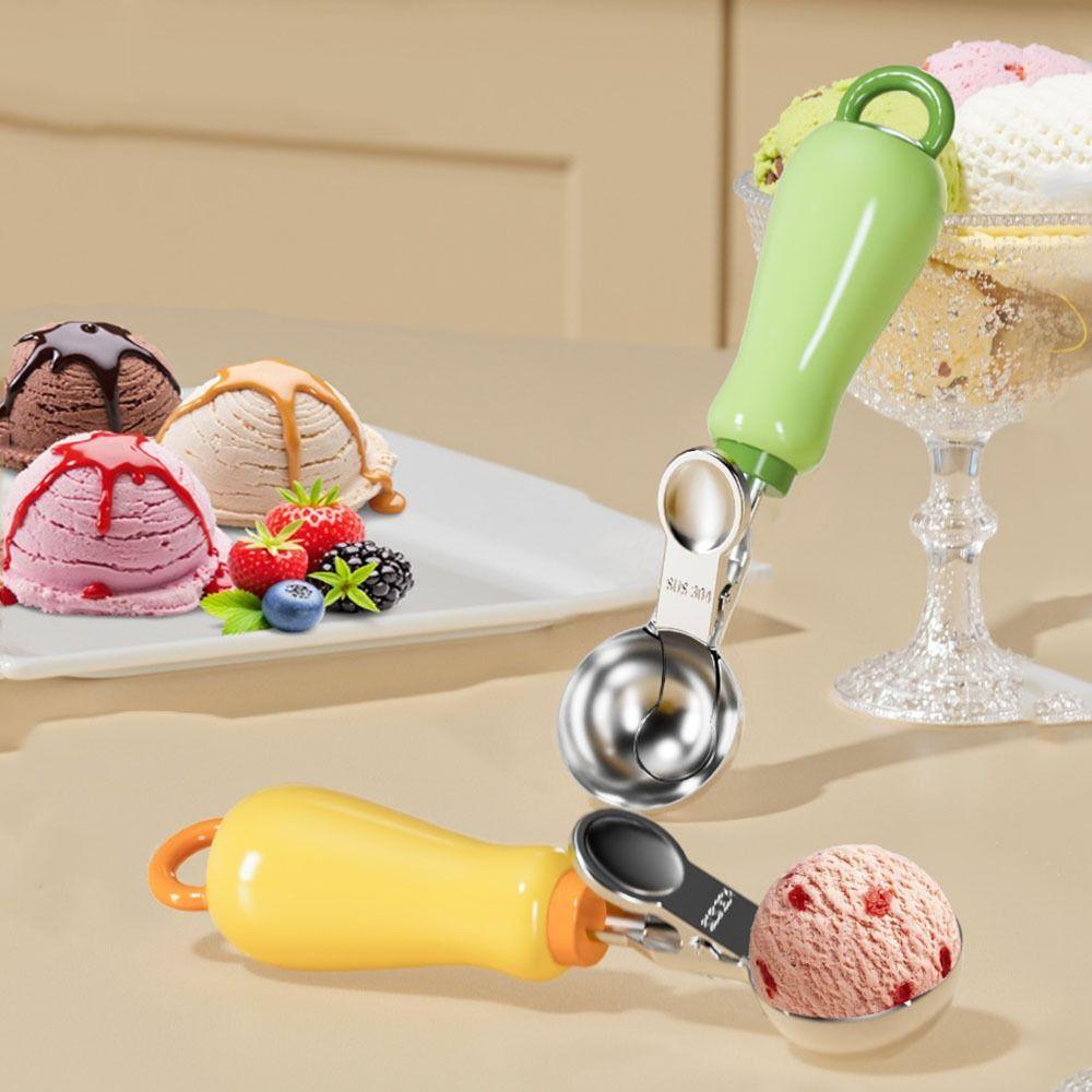 Stainless Steel Fruit Ball Spoon Non-Stick Fruit Scoop Ice Cream Digger Kitchen Gadgets