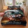 3pcs Harry Potter and the Deathly Hallows Printed Quilt Set - Soft and Comfortable Quilt Cover for Bedroom, Guest Room and Dormitory Decorat