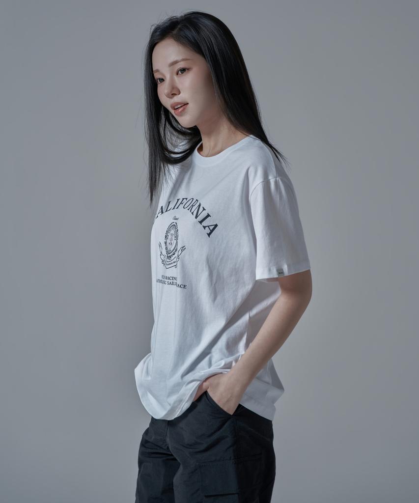 WAARFORWOMAN Wt-69 California Short Sleeve T-Shirt_White