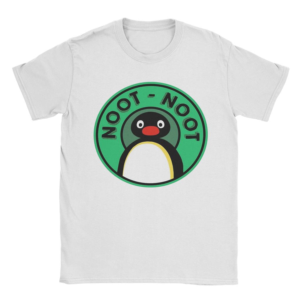 Man T-Shirt Pingu  Noot Noot Cute Cartoon Animal T-Shirts Trending  Summer Tee Shirt Classic Custom Logo 100 Cotton Tops Gift