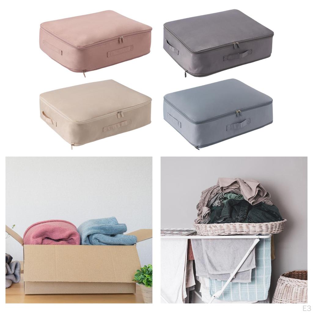 Platzsparende Selbst Kompression Organizer, Kleidung Lagerung Tasche mit Zipper Griff Tote für