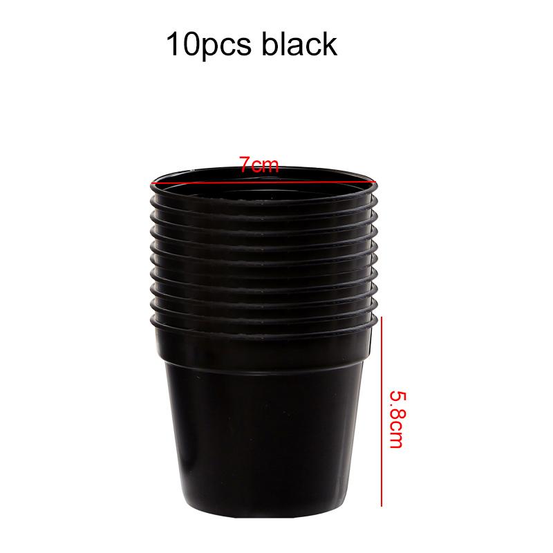 

10/20pcs Mini Flower Pot Plastic Succulent Plant Potted Household Office Desk Garden Balcony Decoration Planting Supply TMZ