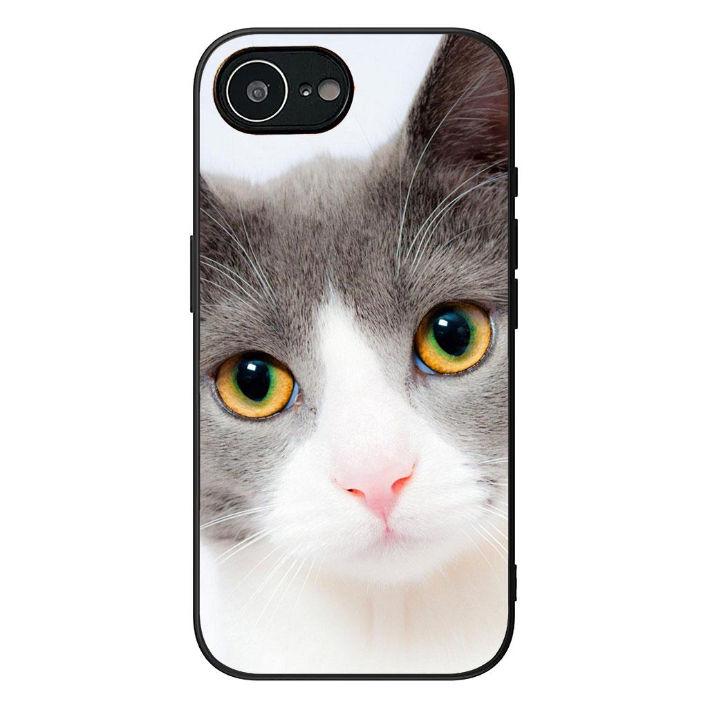 Blue Cat Green Eyes Meow Phone Cover for Samsung Galaxy A36 A17 A26 A07 A35 A54 A53 A13 A33 A34 S8 S9 S20 S21 FE S10 Plus Case