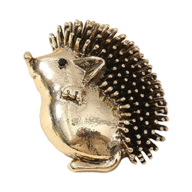 Delicate Drip Glaze Hedgehog Pin Elegant Jewelry Item For Clothing Accent Accessories Handmade Gift For Friend