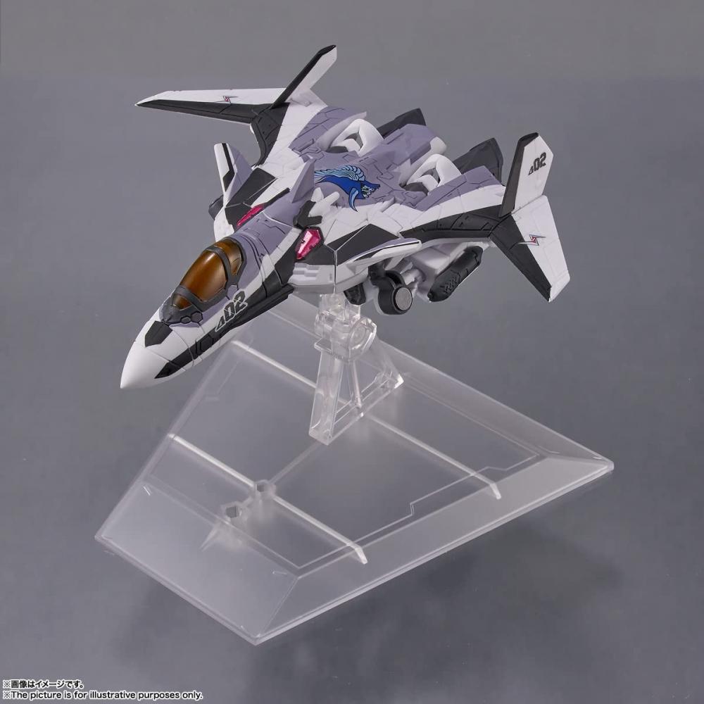 SESIUNE MICĂ Macross Delta VF-31F Siegfried (Mașină Messer Ihlefeld) cu Kaname Buccaneer aprox. Figurină mobilă vopsită PVC și ABS de 100 mm
