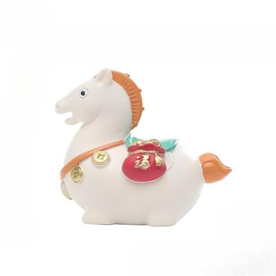 1 Stück erfolgreiche Luoyang Tang Sancai Merchandise-Figur: Kleines dickes Pferd als Ornament für Büro und Schreibtisch, Reisesouvenir
