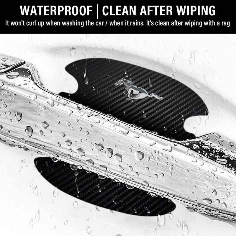 4 STÜCKE Autotürgriffschutz 3D Aufkleber Autostyling Für Ford Focus Mondeo MK1 MK2 MK4 MK3 Fiesta ST Line Kugo Transit Escape Fusion Explorer