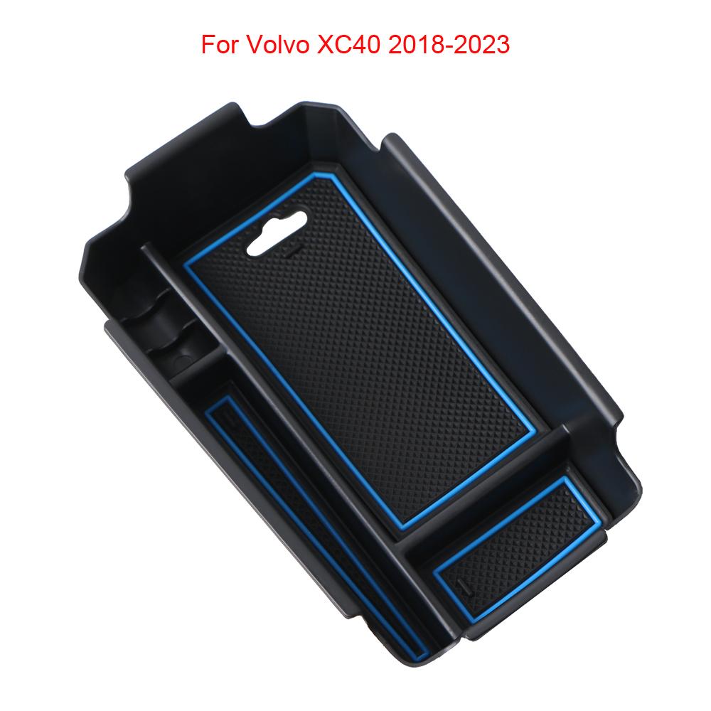 Car Central Armrest Storage Box Holder For Volvo XC40 2018-2023 Center Console Organizer Tidying