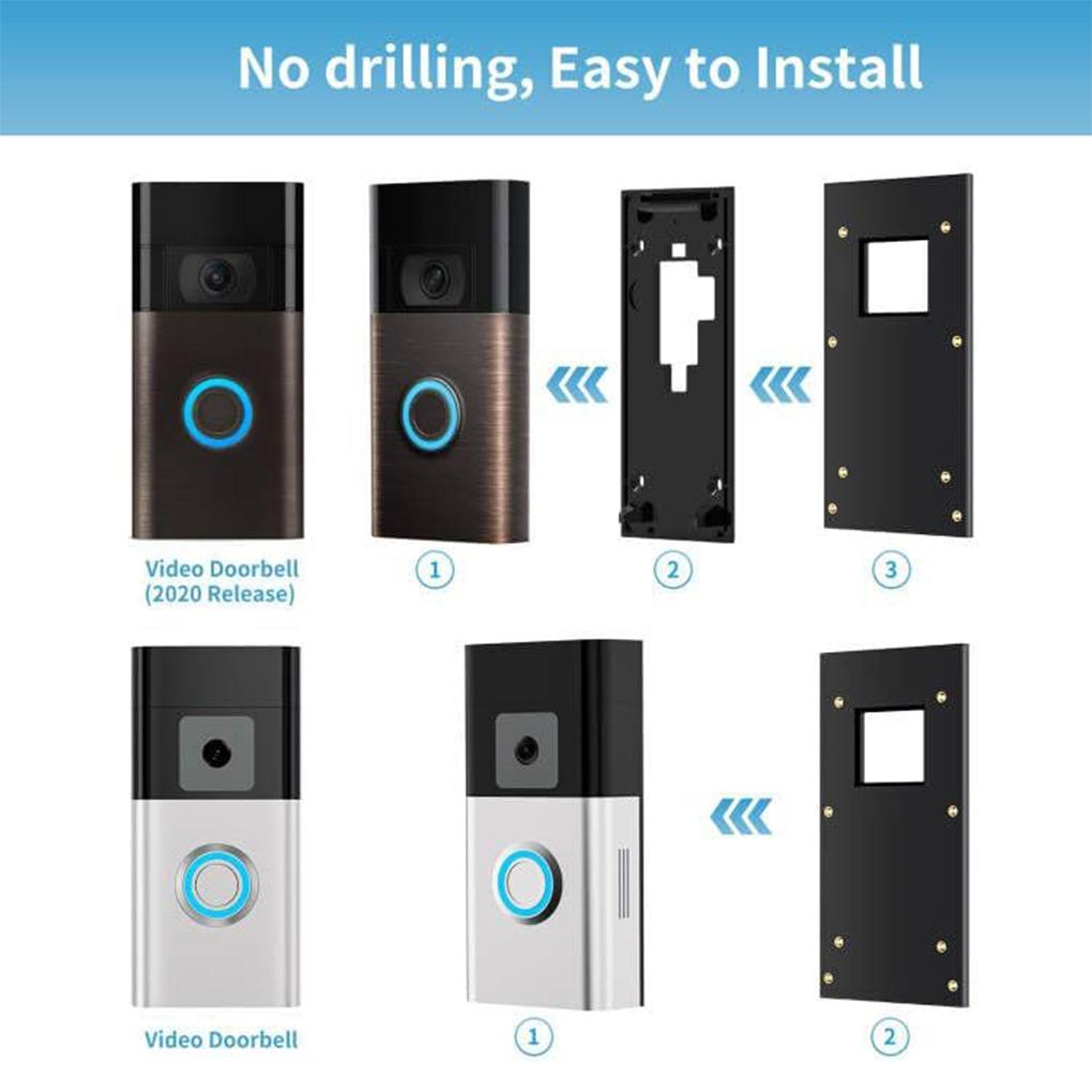 Easy Installation No Drill Ring Doorbell Mount For Quick Setup And Ring Doorbell Mount No Drill