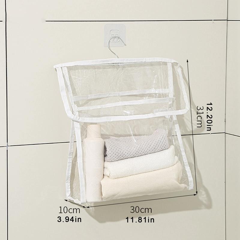 PVC Waterproof Wall Hanging Bag Towel Clothes Storage Bag Mobile Phone Bag Toiletries Organizer Bathroom Shower Accessories
