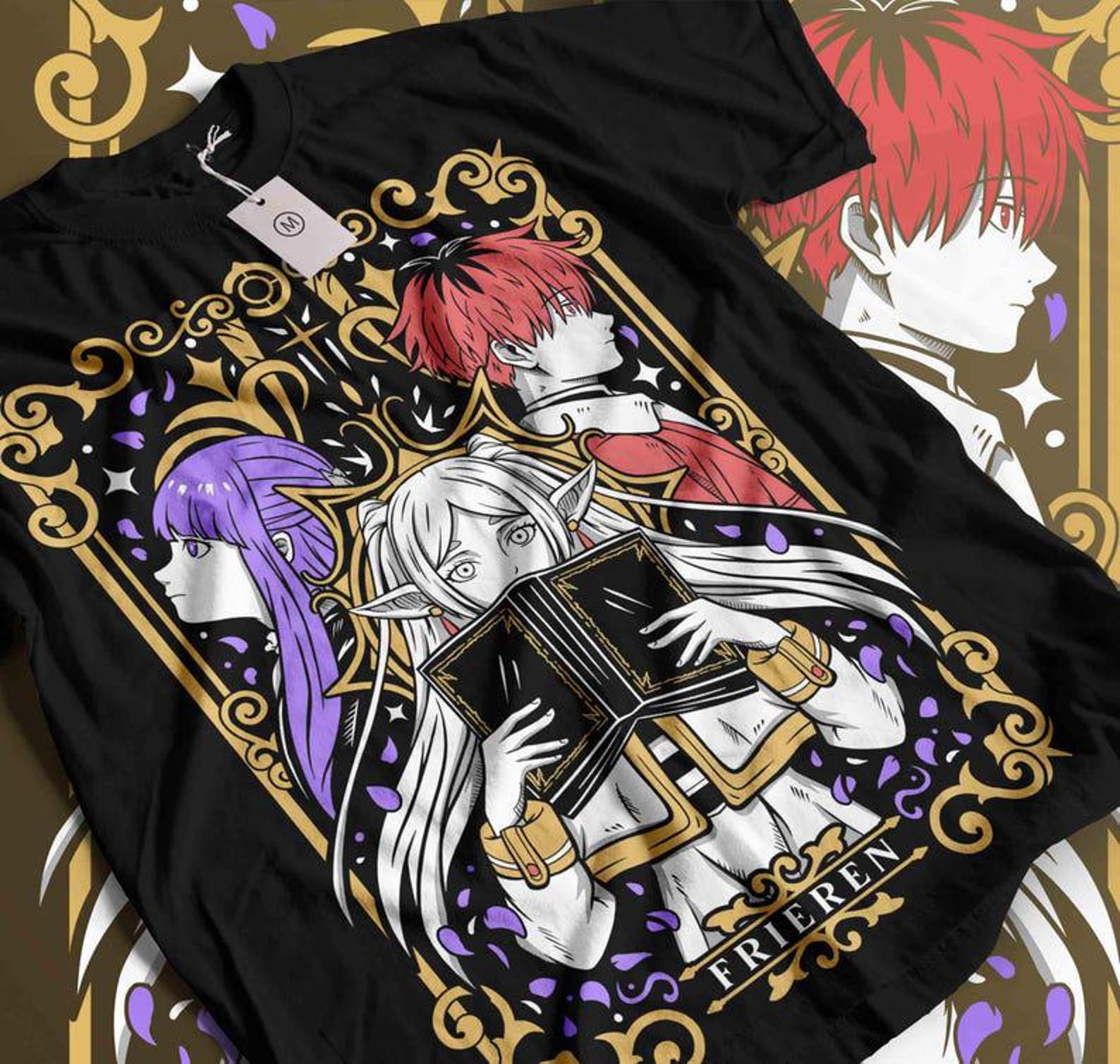 RETRO Frieren T-Shirt, Frieren Vintage Shirt, Frieren T-Shirt Fan, Frieren T-Shirt, Otaku T-Shirt, anime shirt, manga comic tee L