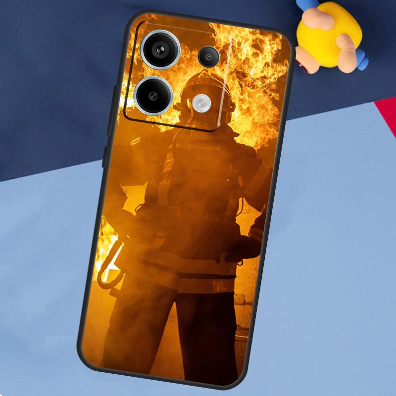 Firefighter Heroes Phone Case For Xiaomi Redmi Note 13 11 9 10 12 Pro Plus 9S 10S 11S 12S 9C 10C 12C 13C Cover