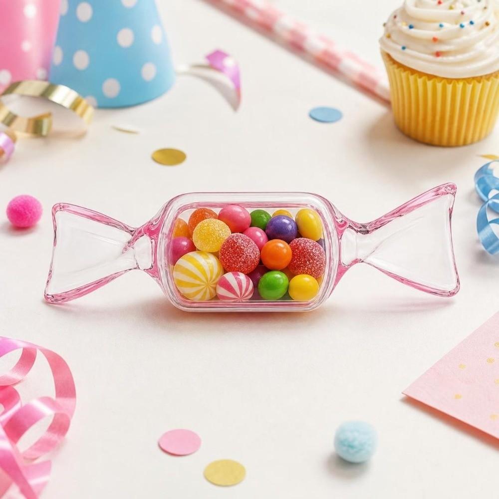 10pcs Transparent Mini Candy Box Candy Shape Snack Gift Box Cute Earrings Jewelry Box Wedding