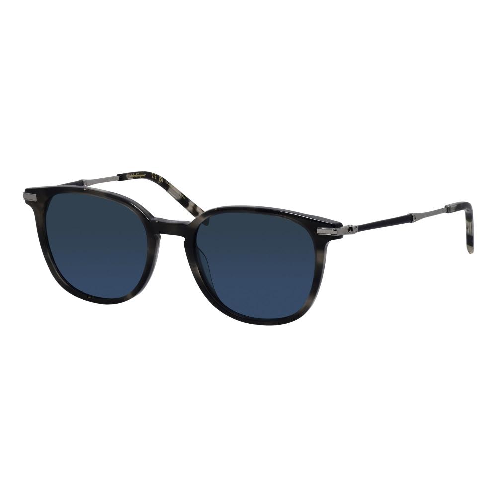 

Salvatore Ferragamo SF 1015S 003 52mm Mens Square Sunglasses striped grey