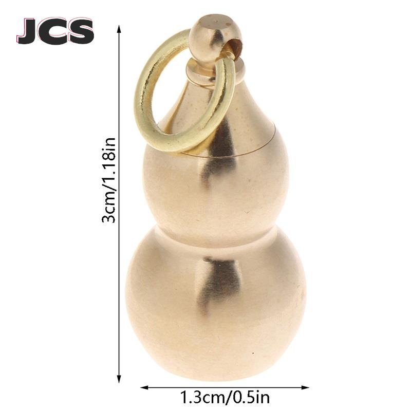 

1pcs Brass Gourd Pendant Pill Box Irregular Jar Hanging Medicine Case Container Bottle Keychain