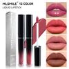 MLSMILE 12-Color Matte Lipstick Set, Highly Pigmented Hydrating Lip Glaze, Lip Liner Pen, Transfer Proof Non Stick Cup Lip Color