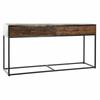 DKD Home Decor-Console DKD Home Decor 8424001772179 Black Multicolor Natural Dark Brown Metal Recycled Wood Mango Wood 150 X 43 X 77