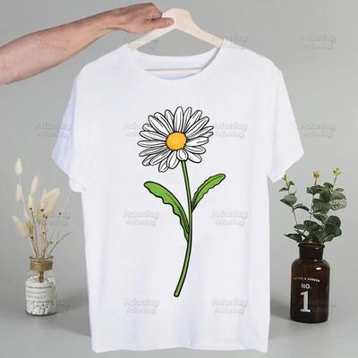 Love Daisy Feeling Daisy Men's Tshirt Cute Printing Shirt Mens Fashion T-Shirt For Men Casual Tops Short Sleeve